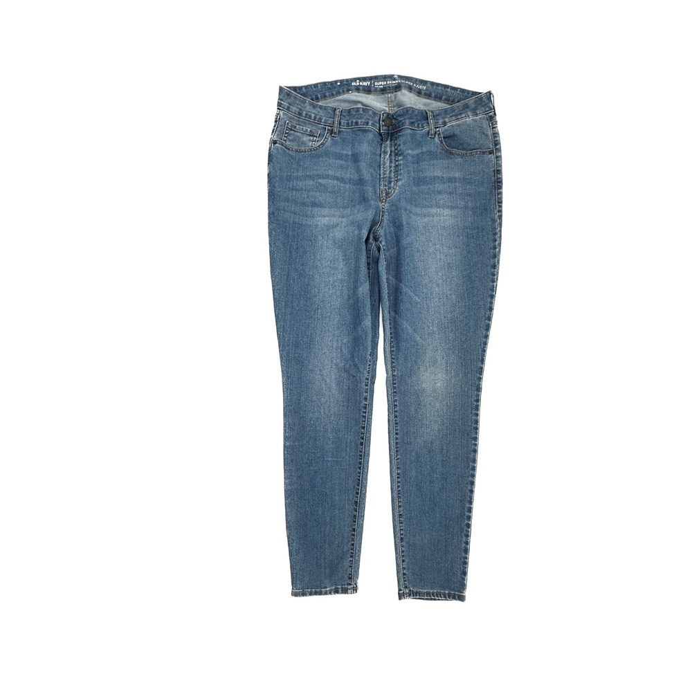 Old Navy Super Skinny Mid Rise Women's size 16 Medium Blue Denim jeans